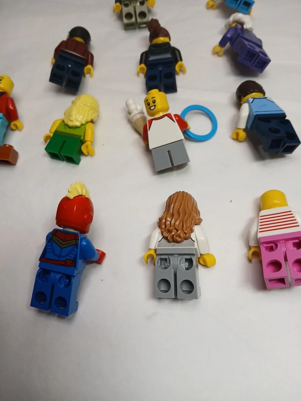 Lego Minifigure Assortment with Purple Bear and Multicolor Figures